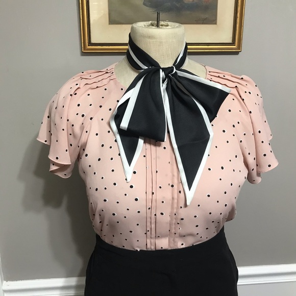 Pink and black tunic blouse - Picture 4 of 6